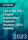 List of the 300 Largest Automotive Suppliers Germany [2023 Update]- Product Image